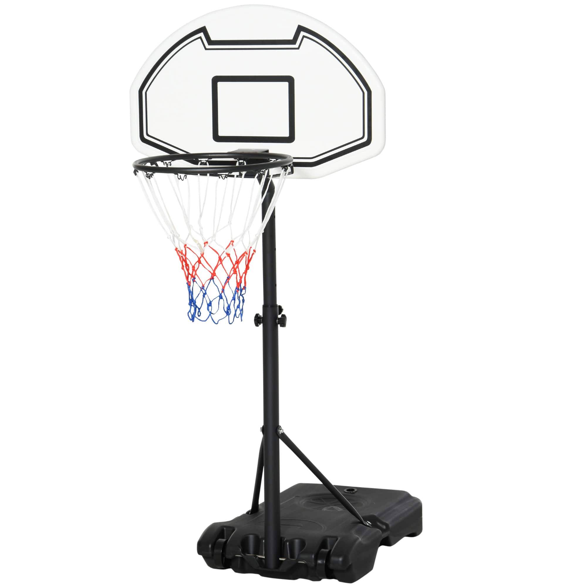 Soozier - Poolside Mini Basketball Hoop System Stand with Adjustabel Height 3' to 4', Outdoor Basketball Equipment - Black price history on PriceWatchPro