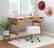 Alt View 23. Linon Home Décor - Rangall 3-Drawer Rattan Desk - Natural.