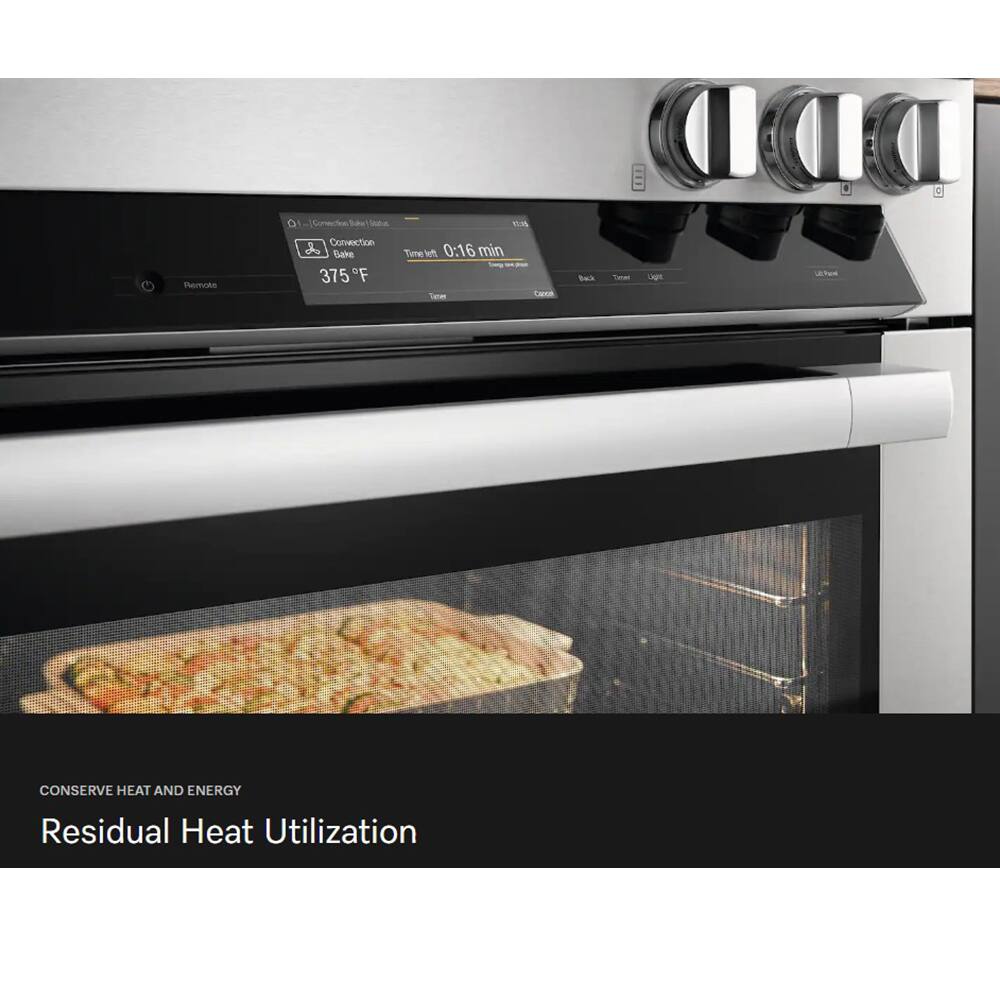 Q1 nohoanscribe S Sda 1A Temote Conveiction  Bake 375 F Time 0:16 min - Tatm Caroe bak T g tu CONSERVE HEAT AND ENERGY Residual Heat Utilization