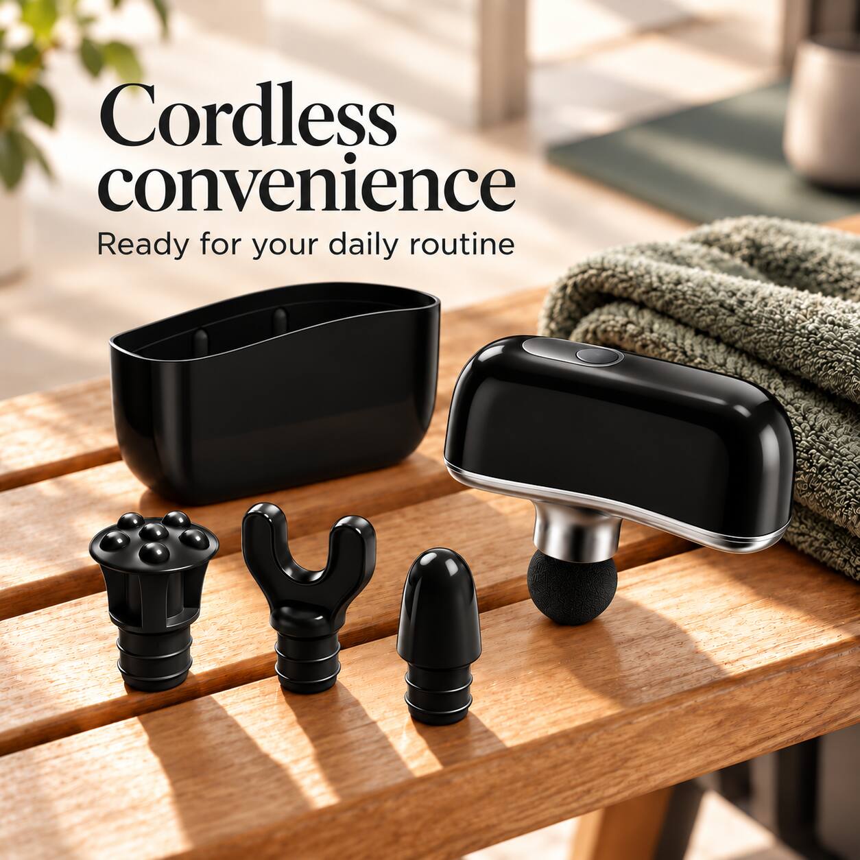 Cordless convenience  
Ready for your daily routine