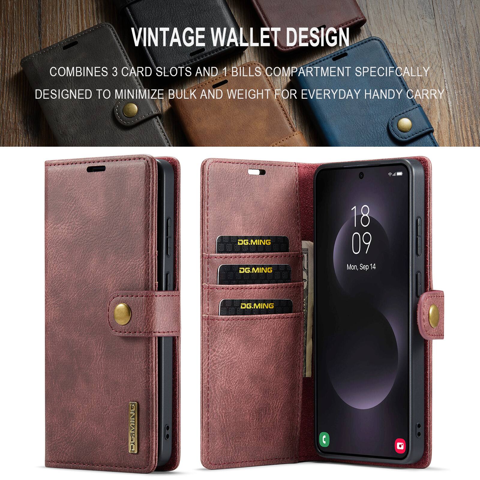 VINTAGE WALLET DESIGN COMBINES 3 CARD SLOTS AND 1 BILLS COMPARTMENT SPECIFICALLY DESIGNED TO MINIMIZE BULK AND WEIGHT FOR EVERYDAY HANDY CARRY. DG.MING 18 09 Mon, Sep 14 DG.MING ANIWOO