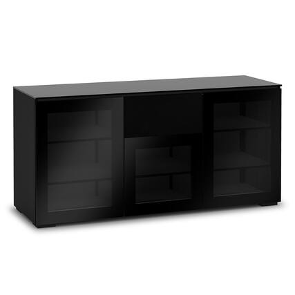 Front. Salamander Designs - Salamander Designs Chameleon Collection Oslo 336 Triple Speaker Integrated Cabinet - Black Oak.