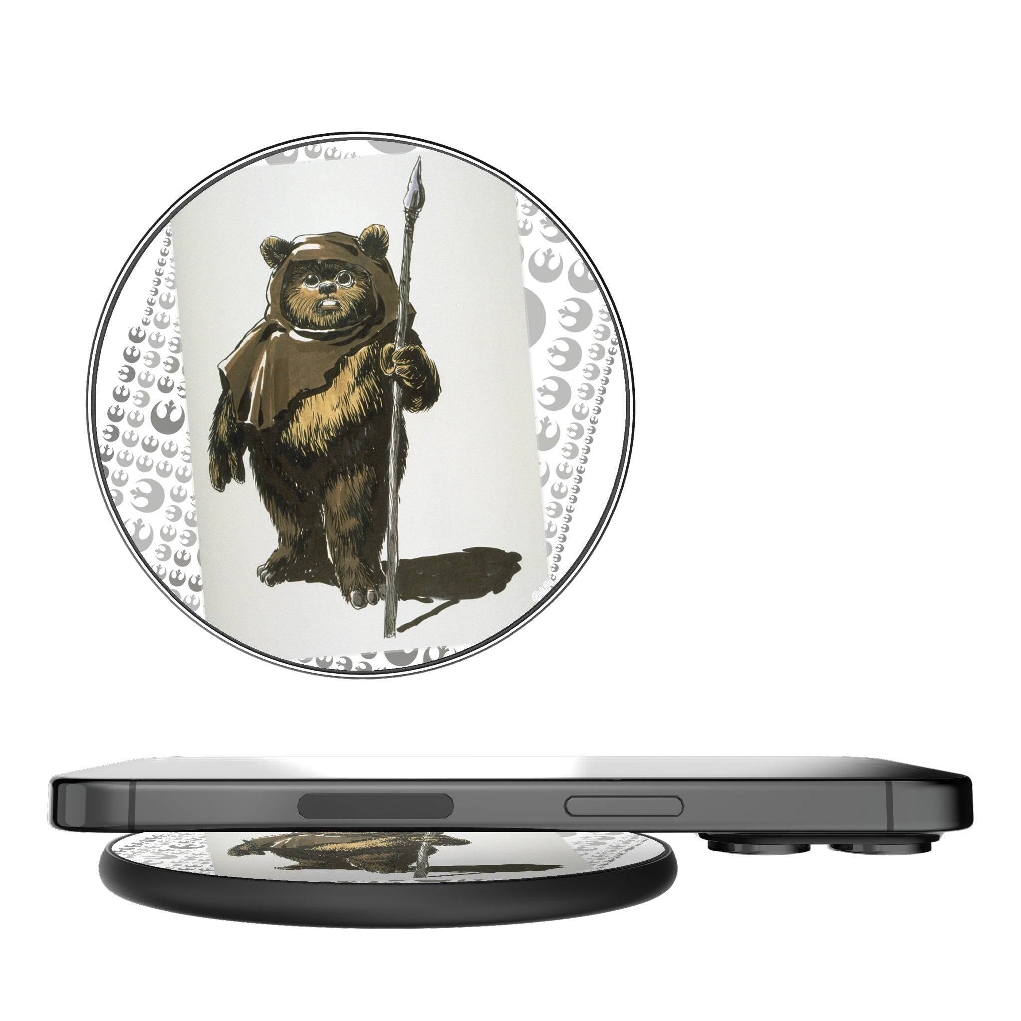 Front. Keyscaper - Star Wars: Return of the Jedi Portrait 15-Watt Wireless Charger - Ewok.