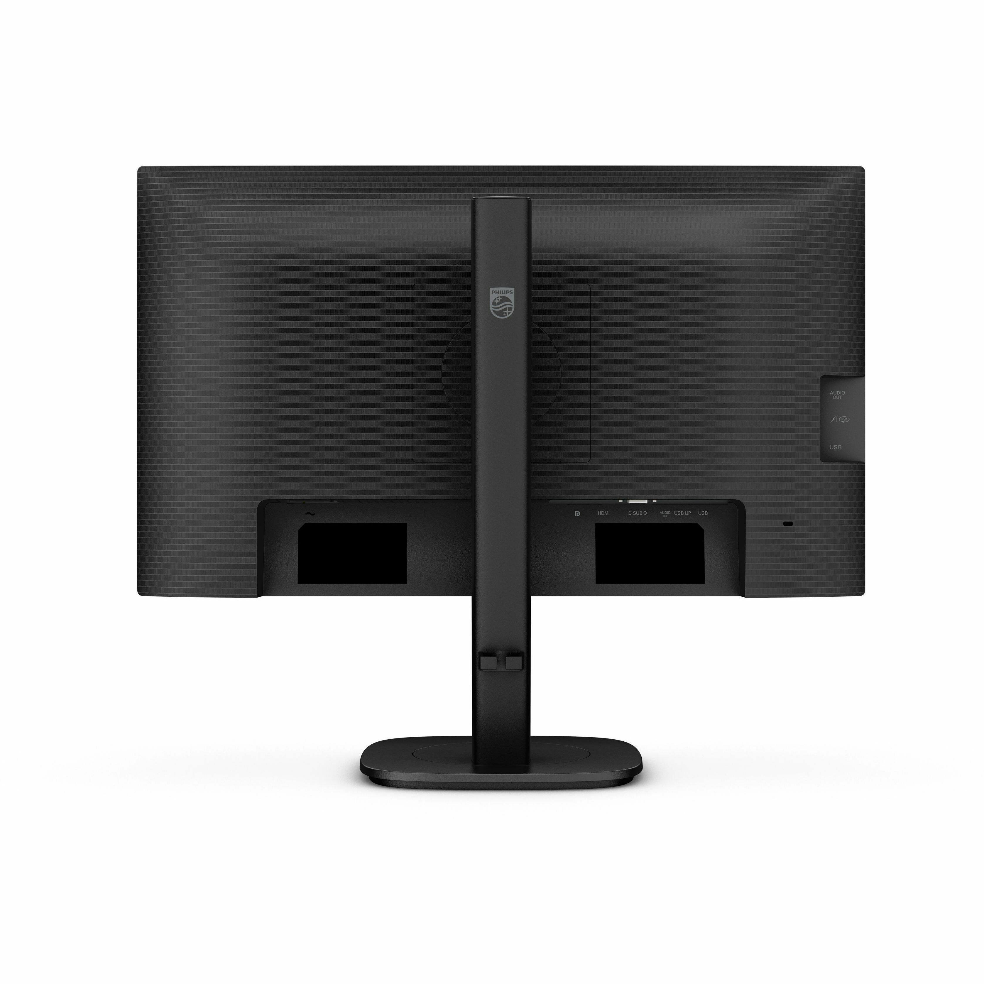Alt View 4. Philips - PHILIPS 24B2N3200J - 24 inch Monitor, LED, FHD, VGA, DP, HDMI, USB-Hub, 4 Year Manufacturer Warranty - 24" - 23.8" - Black.