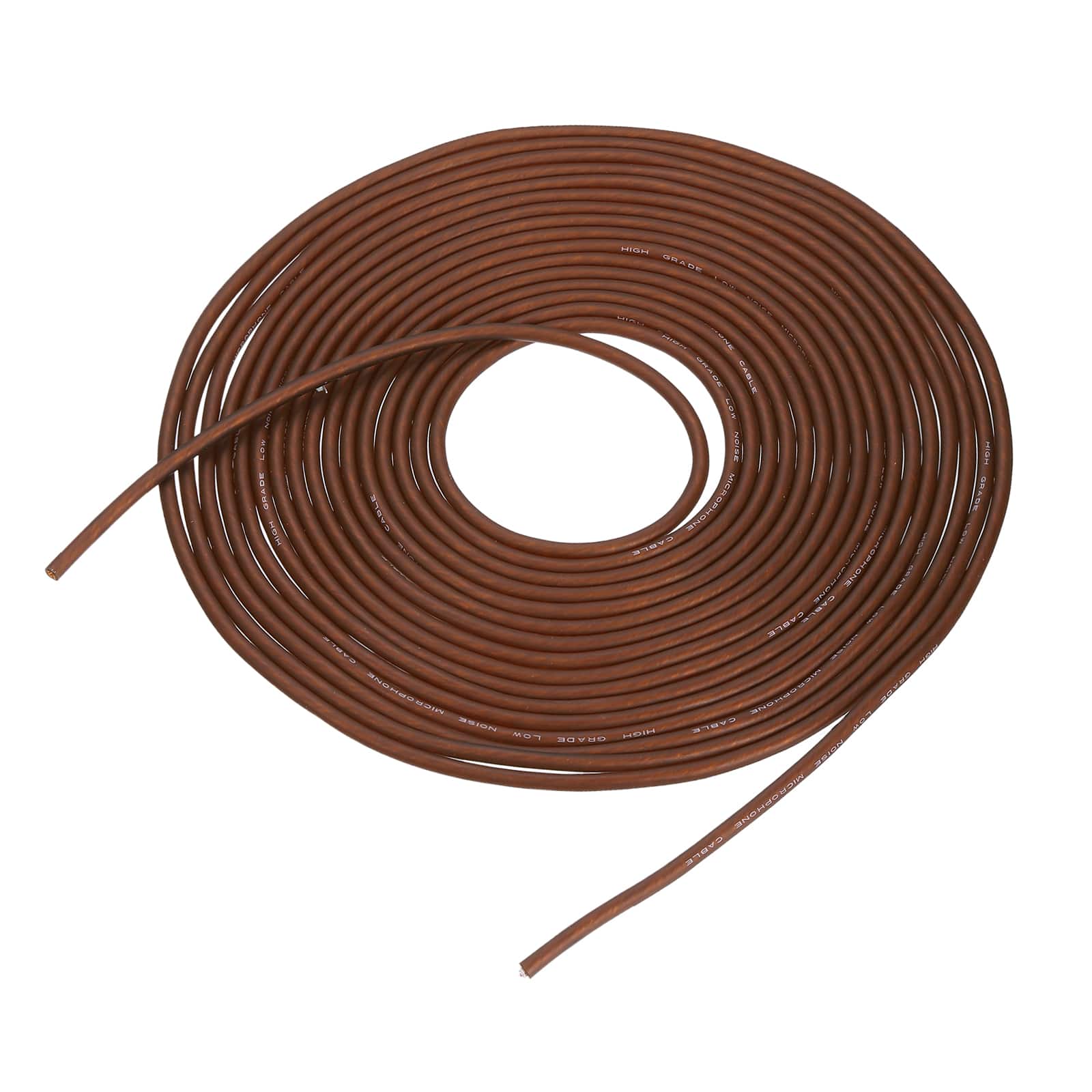 Unique Bargains - Bulk XLR Microphone Cable, 26AWG OFC Tinned Copper, Spiral Copper Wrapped Shield, for DIY 3-Pin XLR Connector - Brown