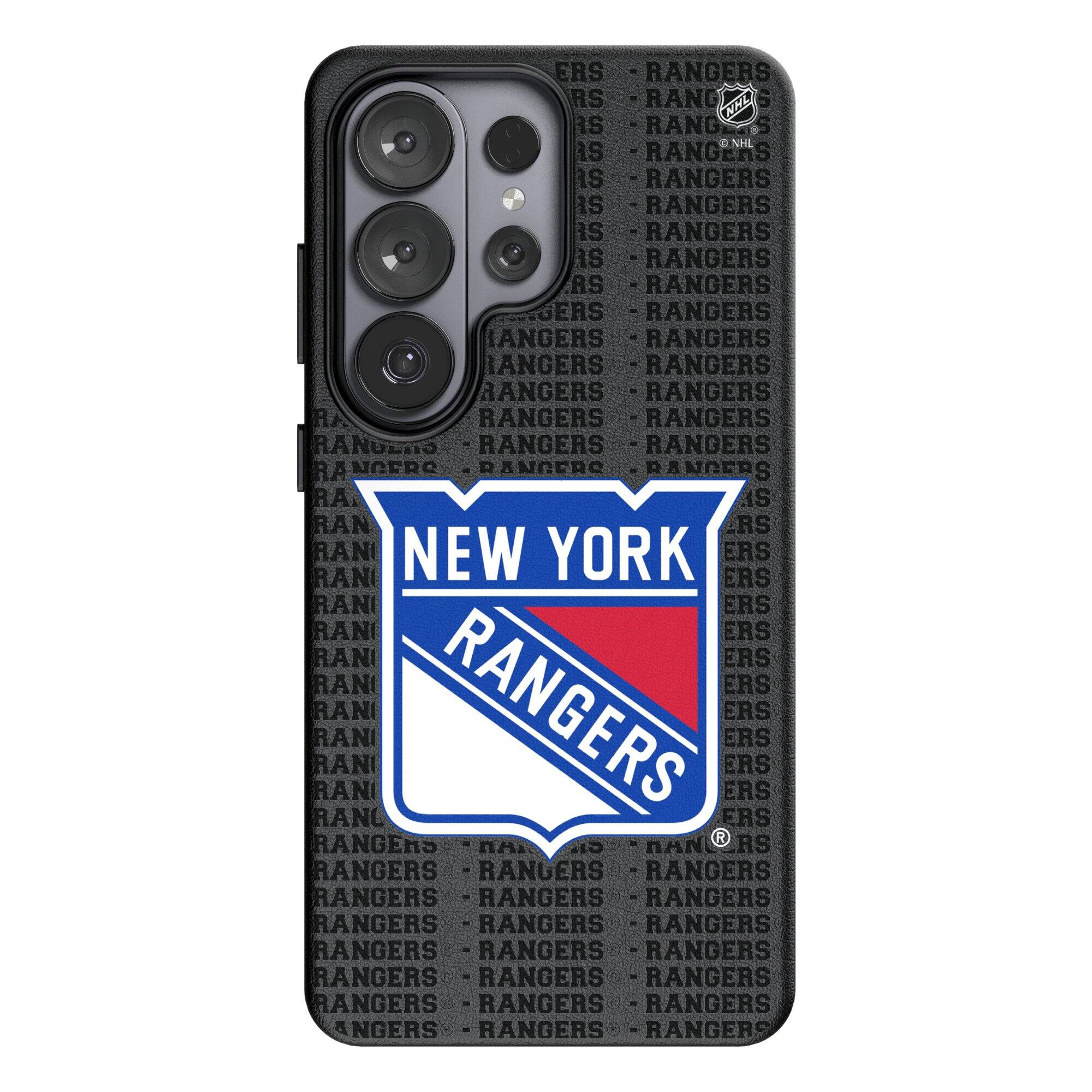 Keyscaper NHL New York Rangers Text Backdrop Galaxy Magnetic Bump Case ...