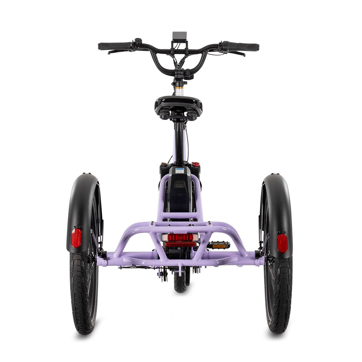 Alt View 6. Lectric eBikes - XP Trike2 750 Foldable Long-Range eBike (Max 70mi/17mph) + Cargo Package/Support Seat/Seat Post/Headlight/Mirrors/Lock - Lavender Haze.