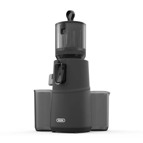 Angle. WETIE - Cold Press Juicer Machines, 4.72" Large Feed Chute, Slow Masticating,  Large Auger for Whole Fruits & Vegetables - Black.