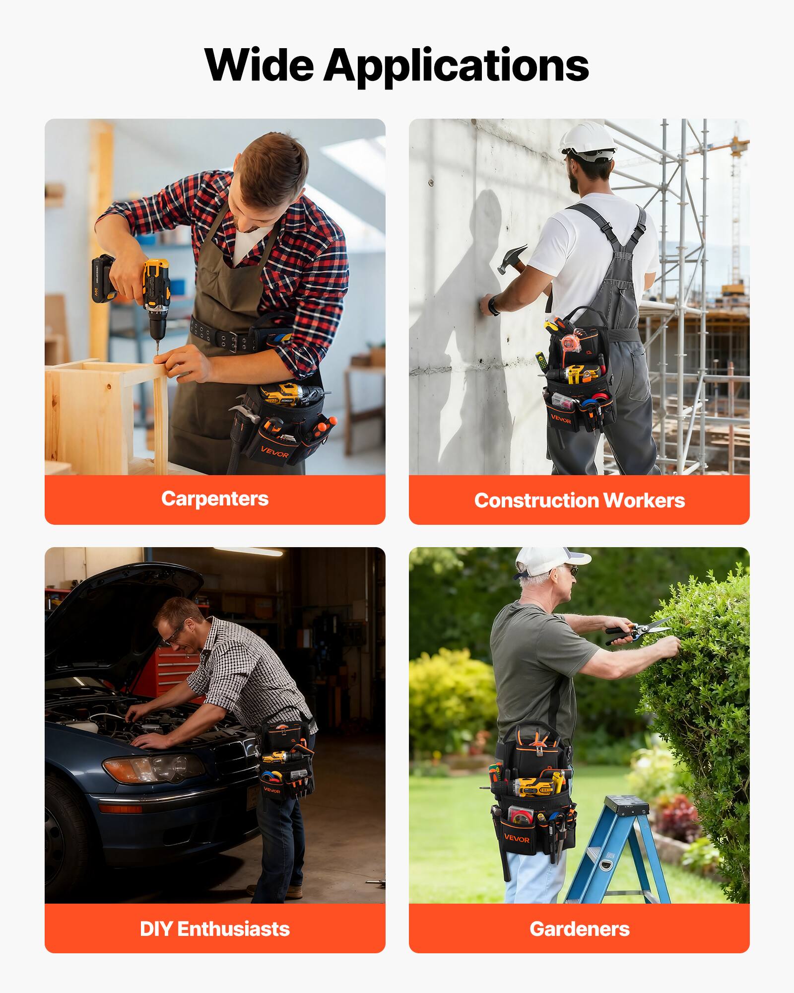 Wide Applications

- Carpenters
- Construction Workers
- DIY Enthusiasts
- Gardeners