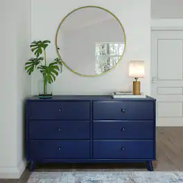 Plank+Beam - Classic 6-Drawer Dresser - Blue