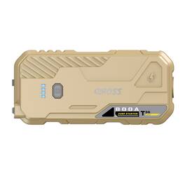 CAROSS - T36 Portable Car Jump Starter 800 Amp Peak, Smart Jumper Clamps, LED Light, QC Fast Charger