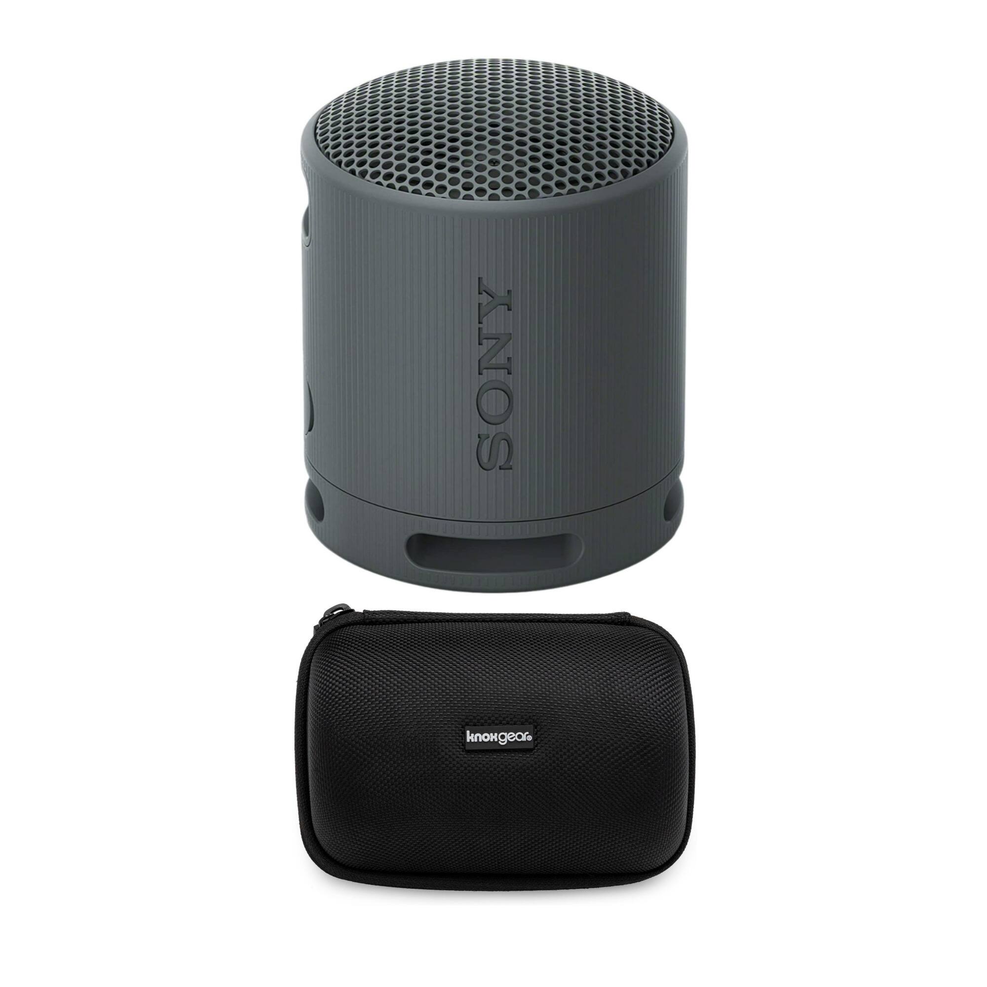 Sony - SRS-XB100 Wireless Bluetooth Portable Speaker with Case Bundle - Black