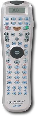 Front Standard. Universal - 8-Device IR/RF Preprogrammed and Learning Remote.