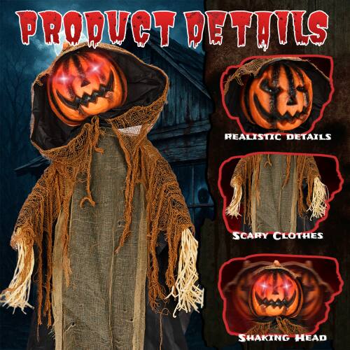 PRODUCT DETAILS  
REALISTIC DETAILS  
SCARY CLOTHES  
SHAKING HEAD