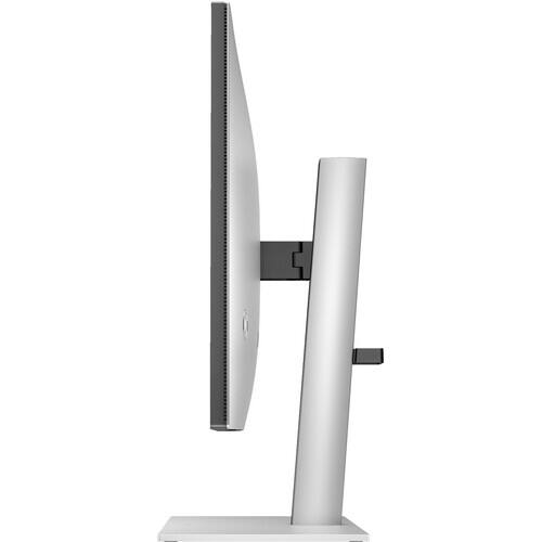 Alt View 4. HP - Series 7 Pro 727pk 27" 4K UHD IPS Monitor 60Hz, 16:9, 2000:1 Edge-Lit USB-C, Thunderbolt 4, HDMI & DisplayPort - Silver.