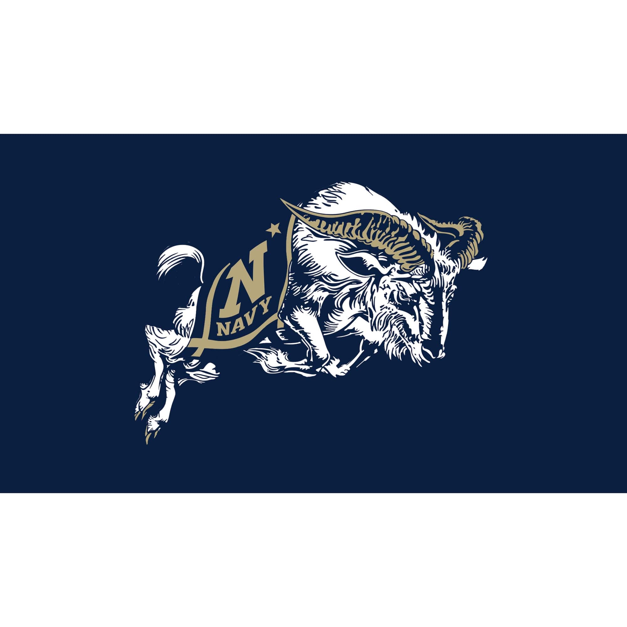 Evergreen Enterprises - Navy Midshipmen 28" x 16" Turf Mat - Multicolor