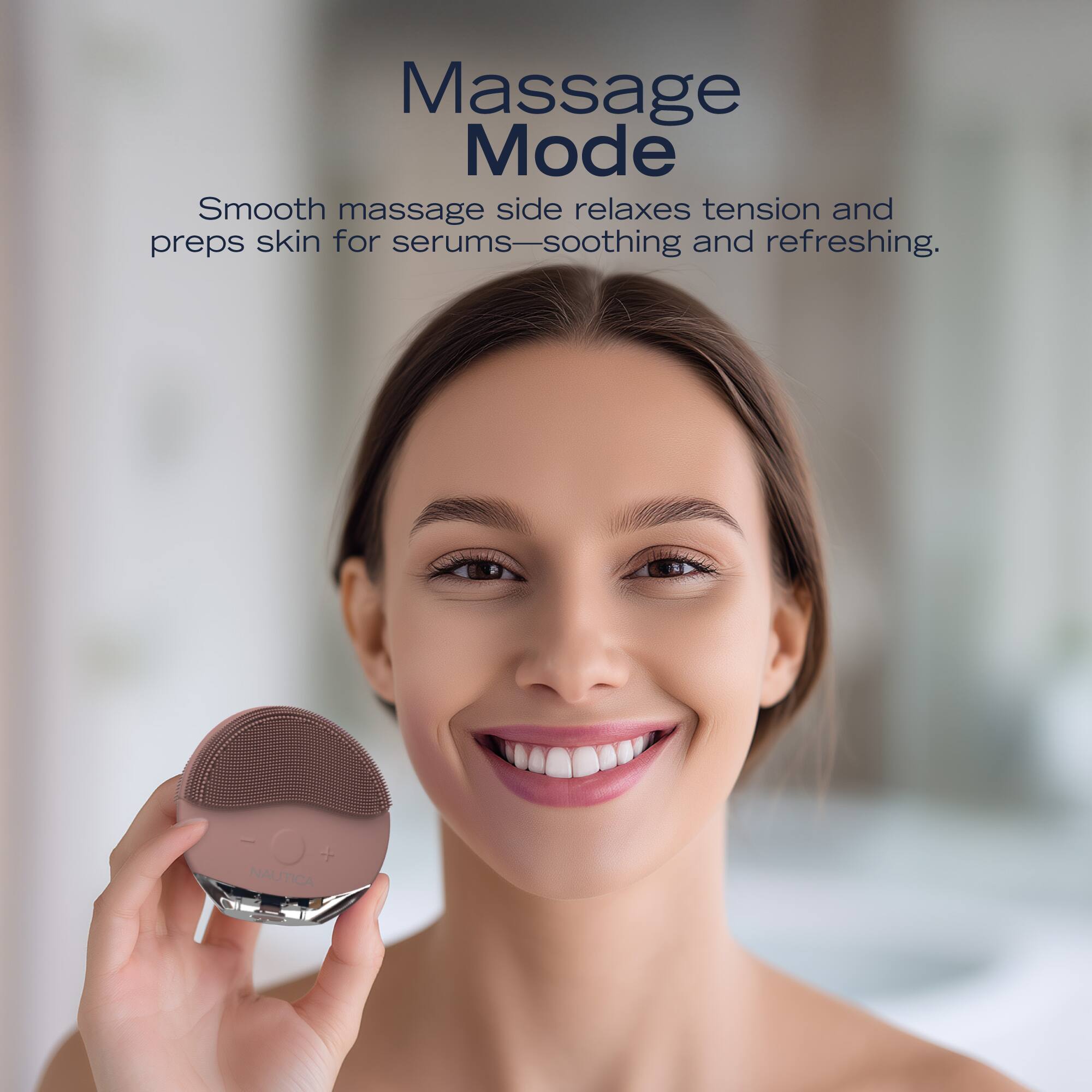 Massage Mode

Smooth massage side relaxes tension and preps skin for serums—soothing and refreshing.