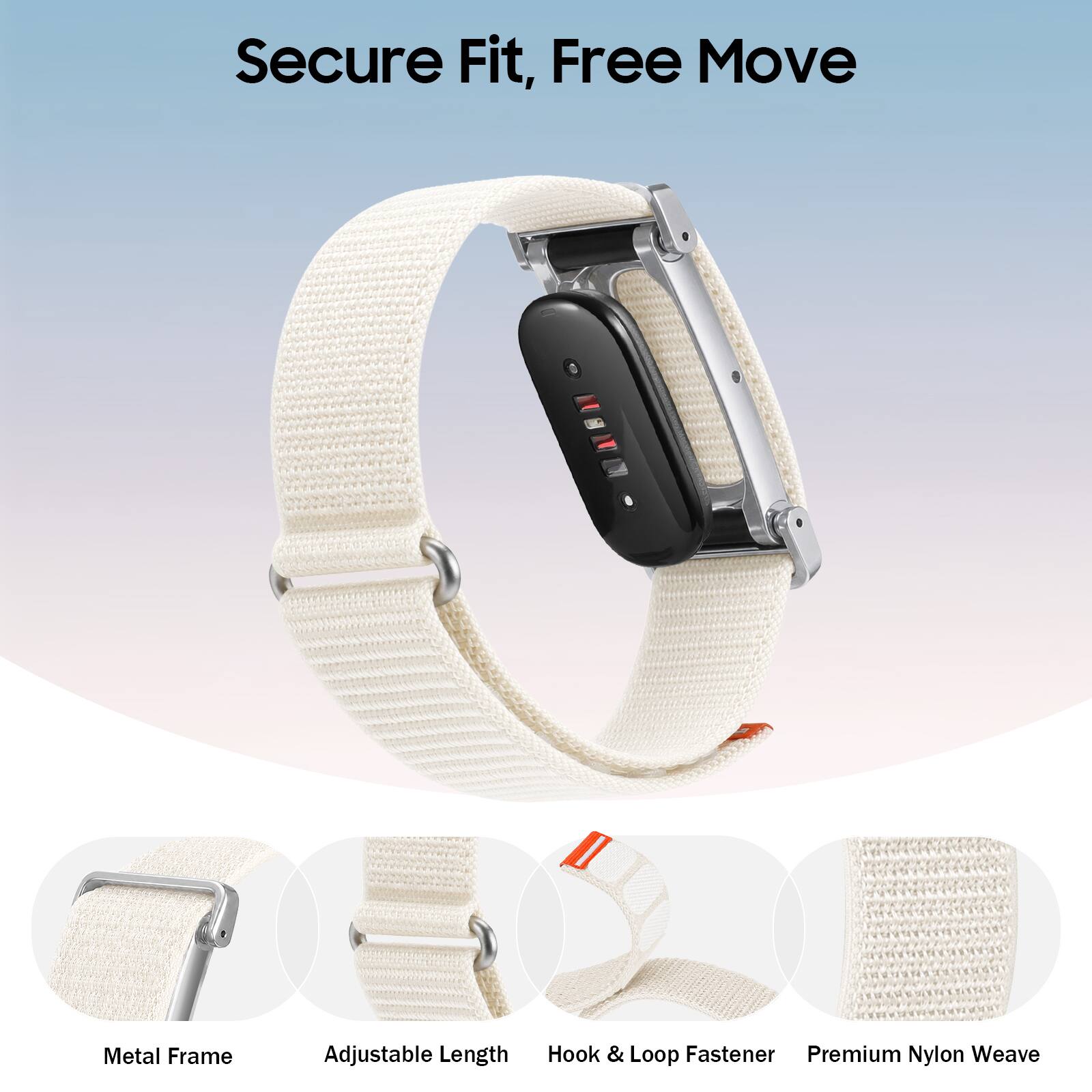 Secure Fit, Free Move

Metal Frame
Adjustable Length
Hook & Loop Fastener
Premium Nylon Weave