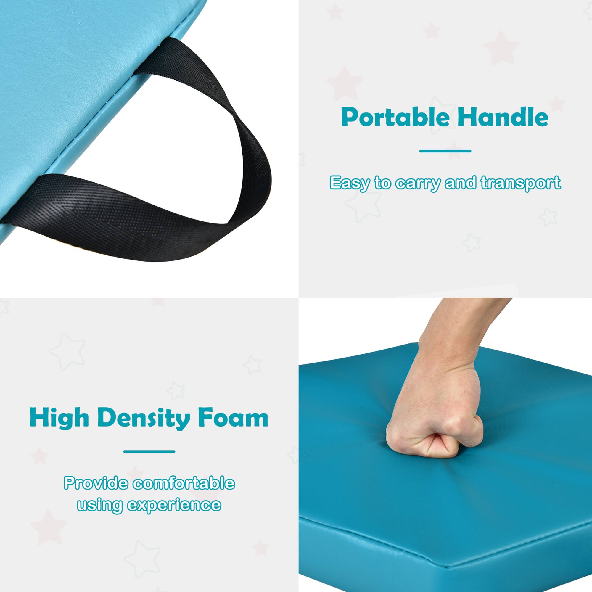 Portable Handle  
Easy to carry and transport  

High Density Foam  
Provide comfortable using experience