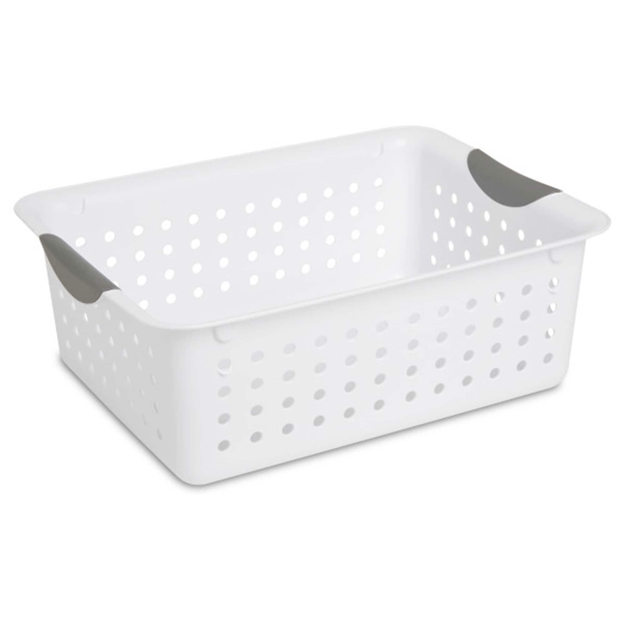 Sterilite - Medium Ultra Plastic Storage Organizer Basket with Handles, (24 Pack) price history on PriceWatchPro