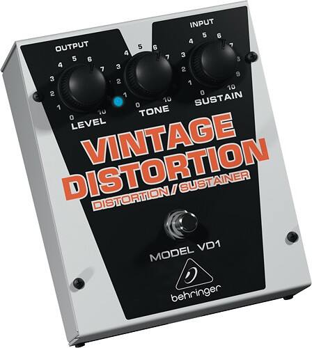 Angle Standard. Behringer - Vintage Distortion Pedal.