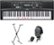 Front Zoom. Yamaha - Portable Keyboard with 61 Touch-Sensitive Lighted Keys - Black.