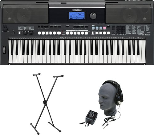 Yamaha Portable Keyboard with 61 Touch-Sensitive Keys YAM PSRE433 PPK ...