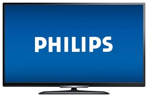 Front Standard. Philips - 49" Class (48-1/2" Diag.) - LED - 1080p - 120Hz - Smart - HDTV.