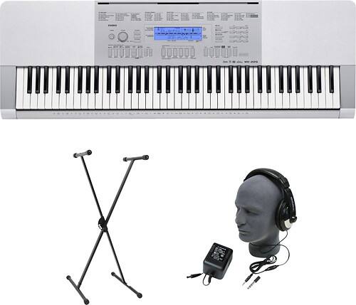 Front Standard. Casio - Portable Keyboard with 76 Piano-Style Touch-Sensitive Keys.