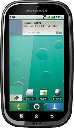 Front Standard. Motorola - MB520 Cell Phone (Unlocked) - Black.