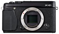 Front Zoom. Fujifilm - X-E1 Mirrorless Camera (Body Only) - Black.