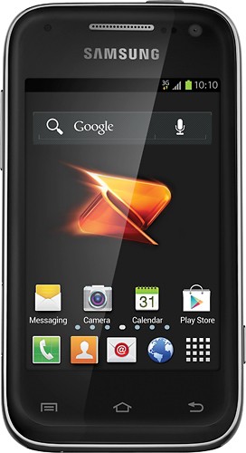  Boost Mobile - Samsung Galaxy Rush No-Contract Cell Phone - Black