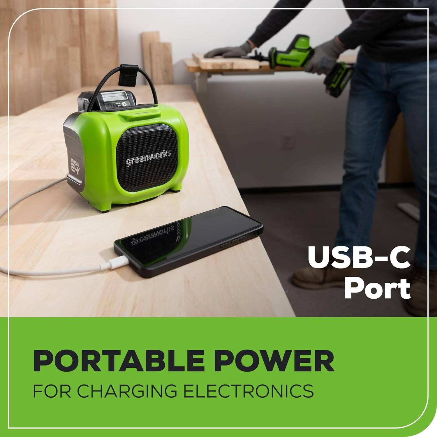 USB-C Port

PORTABLE POWER FOR CHARGING ELECTRONICS