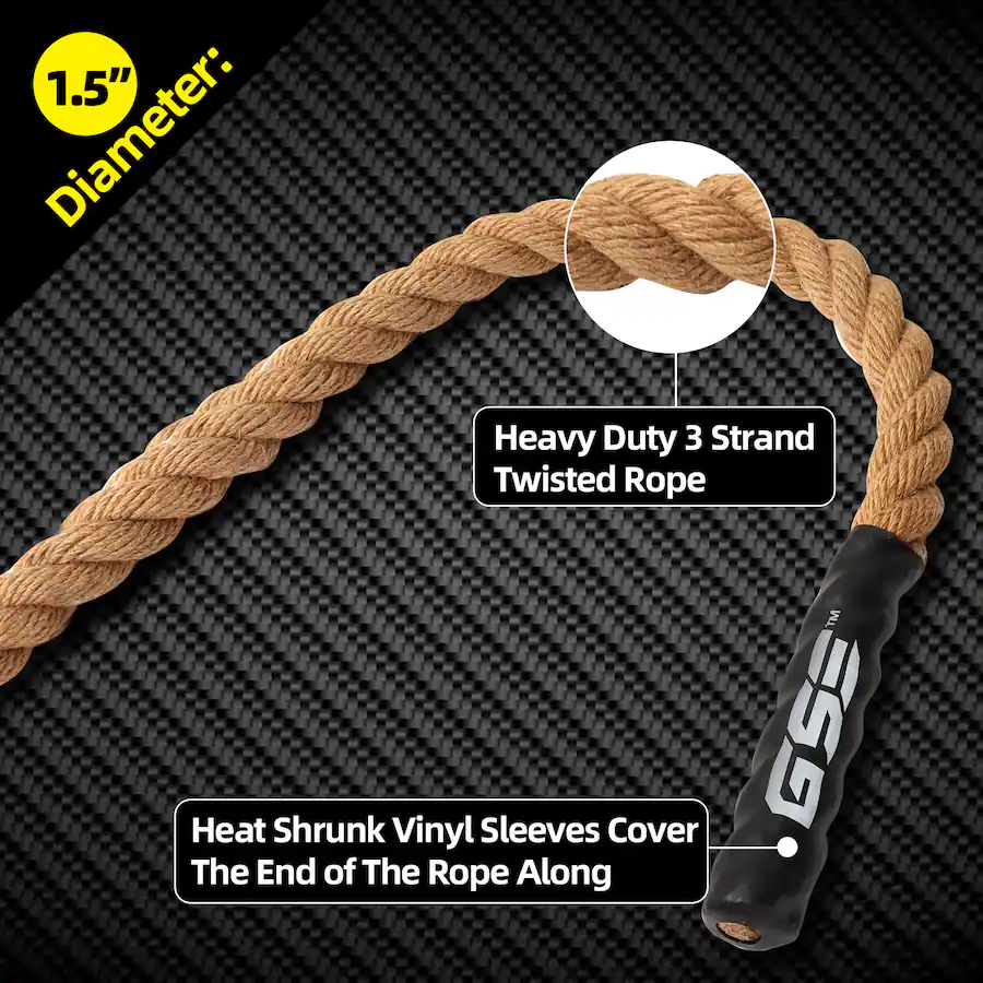 How To Cover Rope GSE Games & Sports Expert Gym Sisal Climbing Rope, 1.5