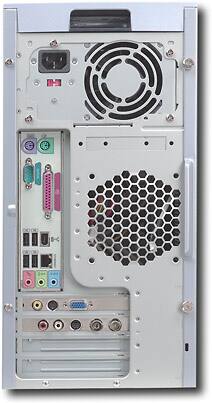 Back Standard. Hewlett-Packard - Photosmart 520 Media Center Desktop with HT Technology.