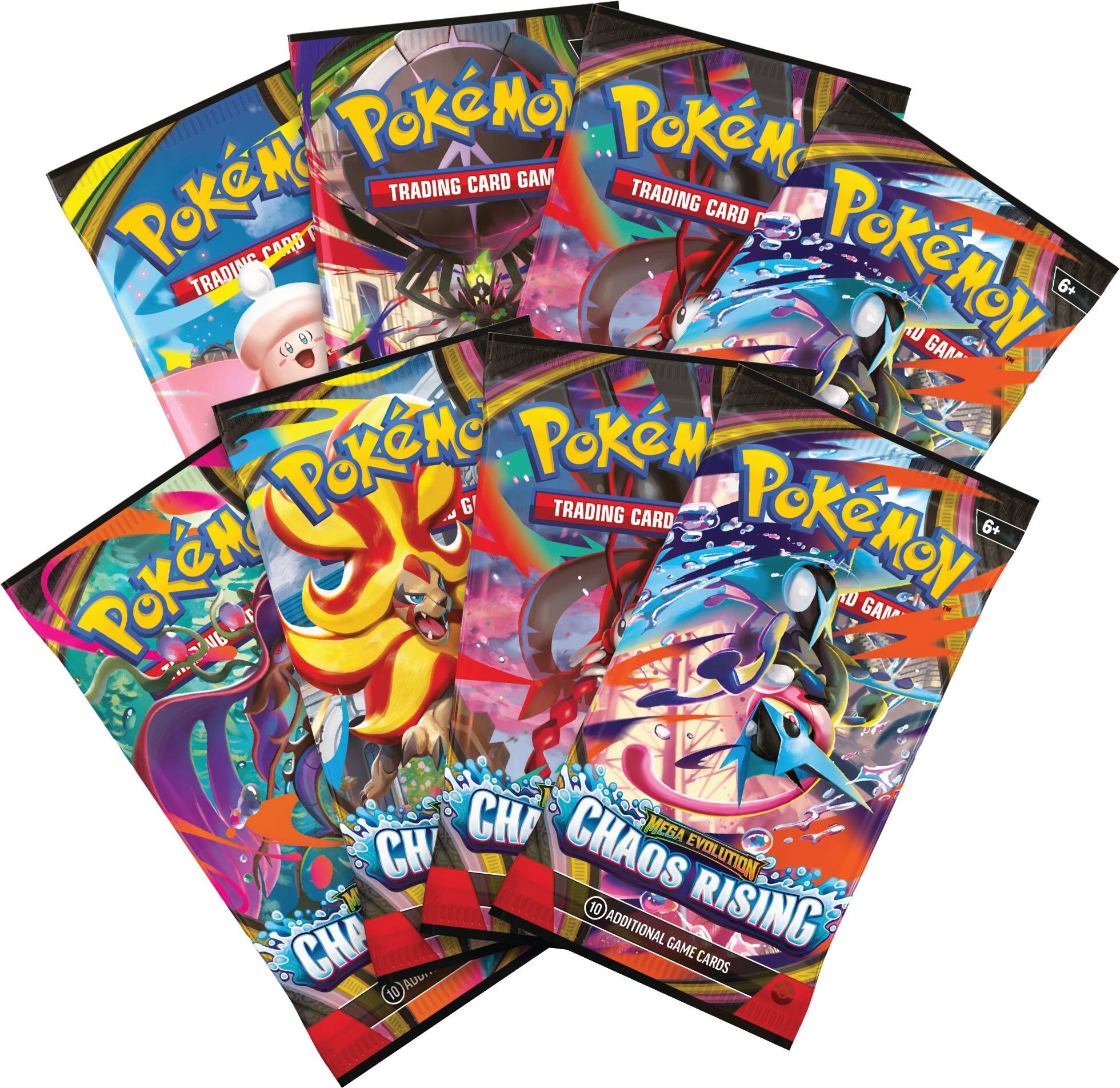 Pokémon Trading Card Game  
Pokémon Trading Card Game  
Pokémon Trading Card Game  
Pokémon Trading Card Game  
Pokémon Trading Card Game  
Pokémon Trading Card Game  
Chaos Rising  
Chaos Rising  
Chaos Rising  
Chaos Rising  
Chaos Rising  
Chaos Rising  
Mega Evolution  
Additional Game Cards  
6+  
10+