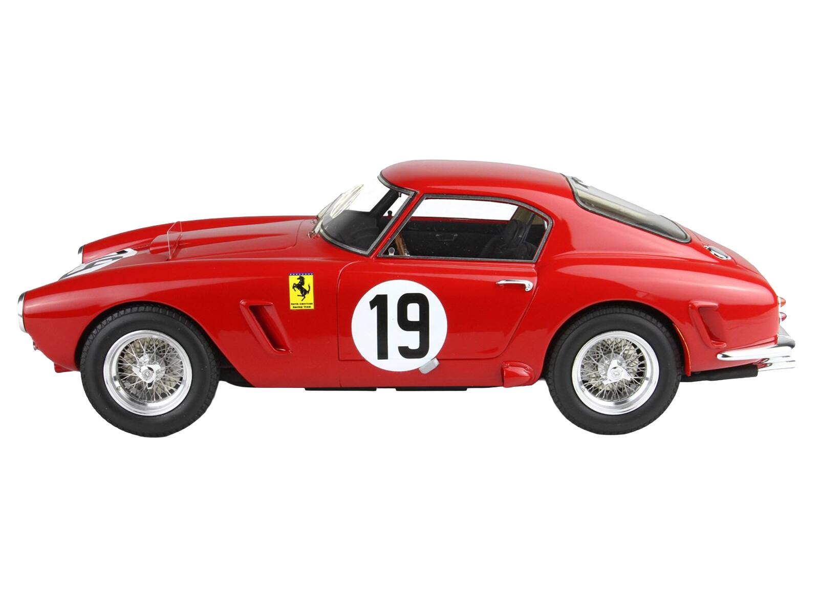 Alt View 2. BBR - Ferrari 250 SWB #19 "North American Racing Team" "24 Hours of Le Mans" (1960) with DISPLAY CASE Ltd Ed Model Car by BBR.