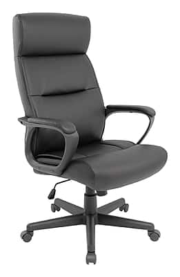 Staples - Rutherford Luxura Ergonomic Faux Leather Swivel Manager Chair, (ST45608V-CC) - Black