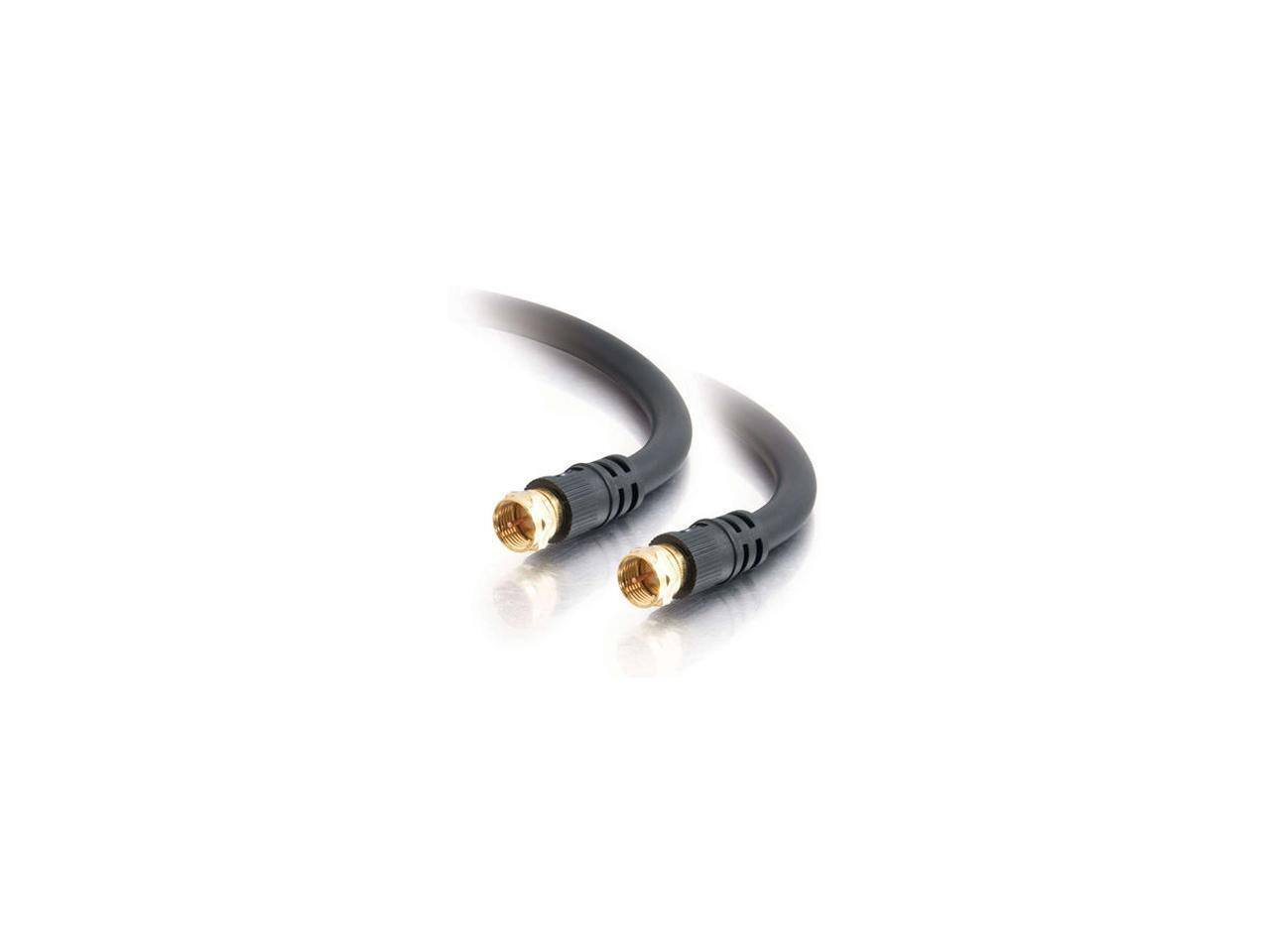 Front. Cables to Go - C2G 29133 12 ft. Value Series F-Type RG6 Coaxial Video Cable Male to Male.