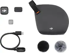 Front. DJI - DJI Mic 3 Transmitter - Black.
