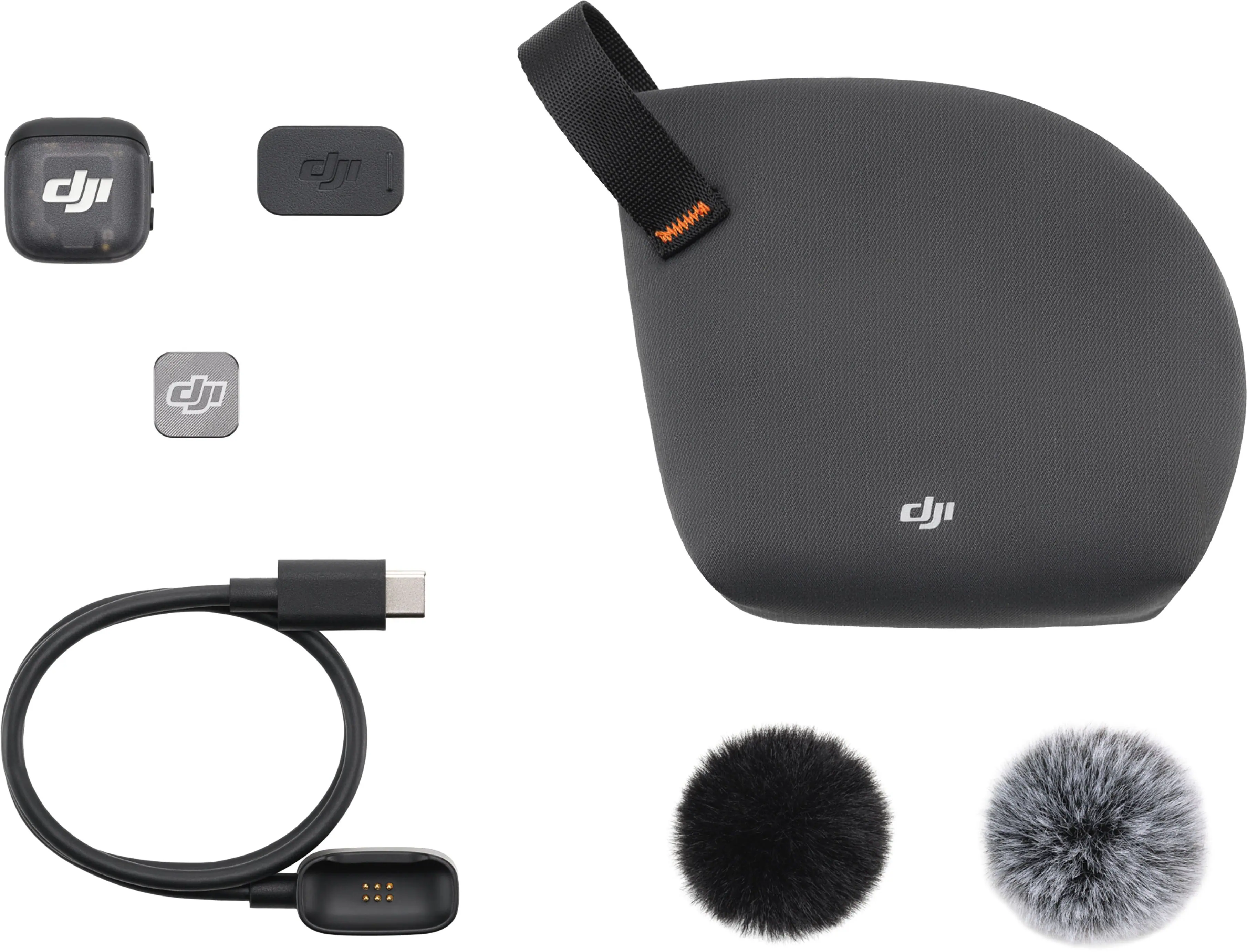 Front. DJI - DJI Mic 3 Transmitter - Black.