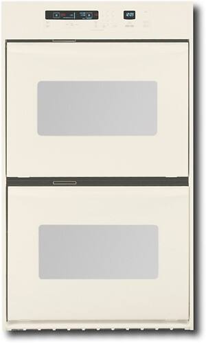 Front Standard. KitchenAid - 27" Built-in Double Convection Electric Wall Oven - Biscuit.