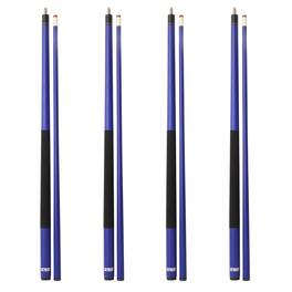 GSE Games & Sports Expert - Set of 4 Matte Fiberglass Graphite Composite Billiard Pool Cue Stick - 18/19/20/21oz Each - Blue