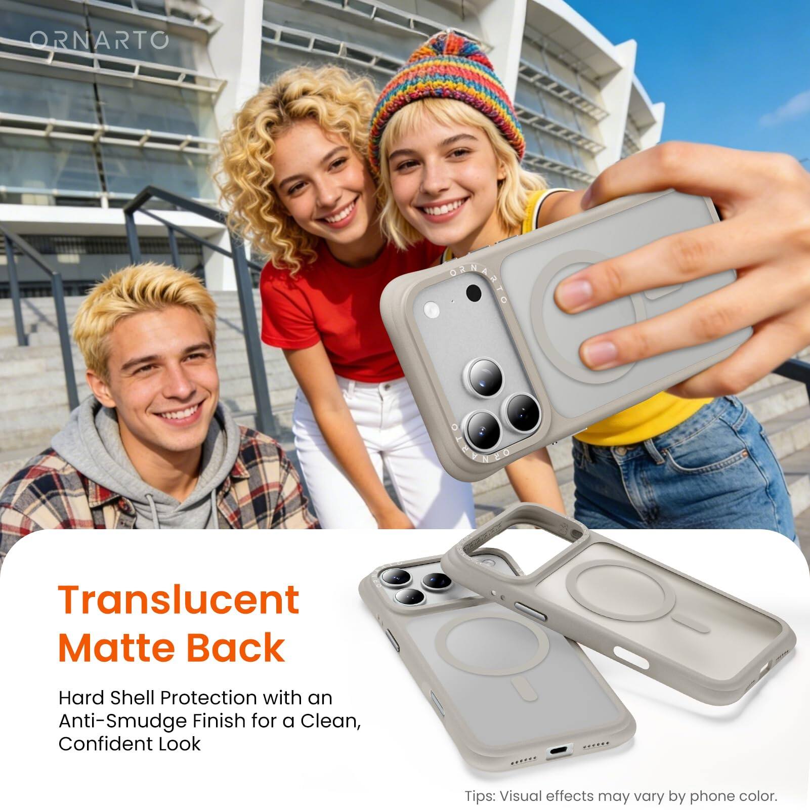 ORNARTO DEERTD @Ao Translucent Matte Back Hard Shell Protection with an Anti-Smudge Finish for a Clean, Confident Look

Tips: Visual effects may vary by phone color.