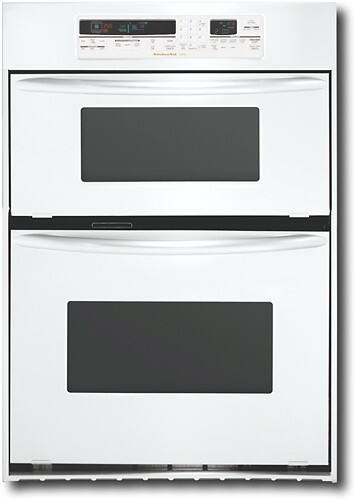 Front Standard. KitchenAid - 30" Architect Single Convection Wall Oven with Built-In Microwave - White.