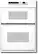 Front Standard. KitchenAid - 27" Single Wall Oven with Built-In Microwave - White.