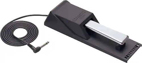 Angle. Casio - Piano-Style Sustain Pedal - Black.