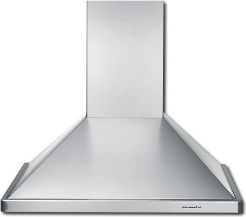 Front Standard. KitchenAid - 48" Convertible Range Hood - Stainless-Steel.
