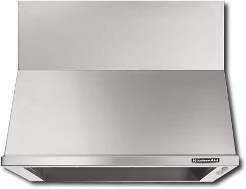 Front Standard. KitchenAid - Architect 36" Convertible Range Hood - Stainless-Steel.