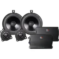 MB Quart - Tuned 6-1/2" Convertible Car Speakers with Fiber Cones (Pair) - Black - Front_Zoom